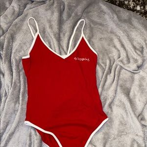 Red Babygirl bodysuit